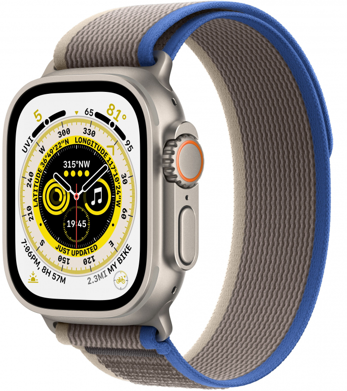 Часы Apple Watch Series Ultra LTE, 49 мм, Trail Loop ML синий ZA 1